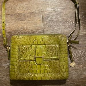 Green Brahmin Crossbody Bag